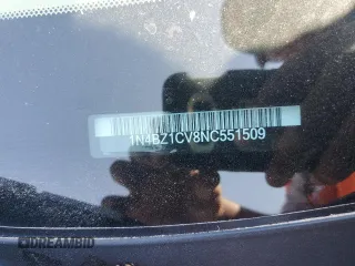 2022 Nissan LEAF SV Plus with VIN 1N4BZ1CV8NC551509, listed as a Copart auction lot 70308764 with 39,679 mi miles and Salvage Title. Bid and sale history available at DreamBid. Image 14.