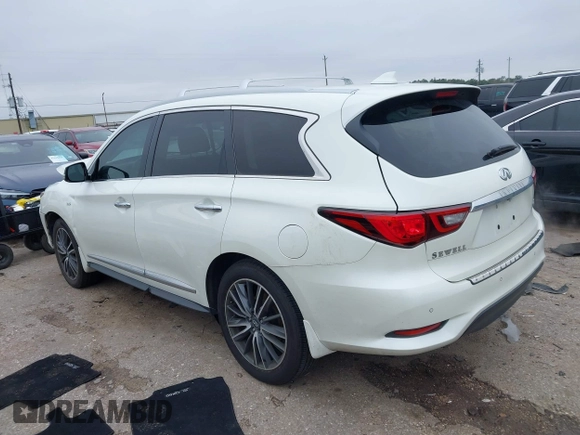2020 Infiniti QX60 Pure with VIN 5N1DL0MN7LC545576, listed as a IAAI auction lot 41615817 with 62,858 mi miles and . Bid and sale history available at DreamBid. Image 3.