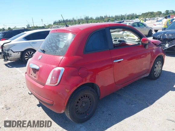 2012 FIAT 500 Pop with VIN 3C3CFFAR4CT310952, listed as a IAAI auction lot 41848520 with 93,518 mi miles. Bid and sale history available at carsss.com. Image 4.
