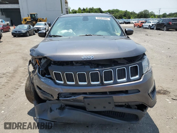 2021 Jeep Compass Latitude с VIN 3C4NJDBB4MT599812, выставлен на аукционе Copart как лот 59083905 с пробегом 68 769 миль миль и Списание • Salvage title. История ставок и продаж доступна на DreamBid. Изображение 5.