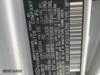 2016 Hyundai Santa Fe SE with VIN KM8SM4HFXGU146286, listed as a Copart auction lot 49131265 with 105,997 mi miles and Salvage Title. Bid and sale history available at carsss.com. Image 13.