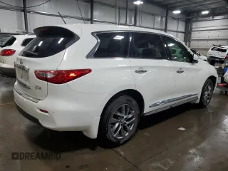 2013 Infiniti JX35 with VIN 5N1AL0MN3DC316798, listed as a Copart auction lot 53144765 with 126,305 mi miles and Salvage Title. Bid and sale history available at carsss.com. Image 3.