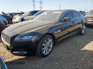 2018 Jaguar XF with VIN SAJBJ4FN4JCY55365, listed as a Copart auction lot 75350454 with 50,373 mi miles and Salvage Title. Bid and sale history available at DreamBid. Image 1.
