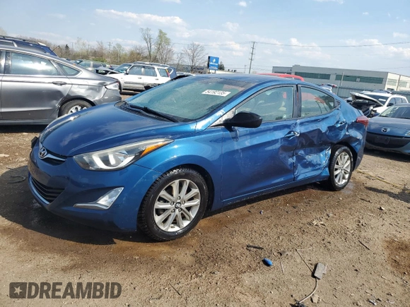 2014 Hyundai Elantra SE z VIN KMHDH4AE3EU095984, wystawiony jako Copart lot #54192135 z przebiegiem 117 551 mil mil oraz Szkoda całkowita • Salvage title. Historia ofert i sprzedaży dostępna na DreamBid. Obrazek 1.