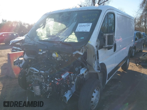 2023 Ram ProMaster Cargo with VIN 3C6LRVAG2PE540096, listed as a IAAI auction lot 41654729 with 17,568 mi miles and . Bid and sale history available at DreamBid. Image 18.