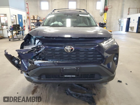 2025 Toyota RAV4 XLE Premium with VIN 2T3A1RFV3SW520863, listed as a Copart auction lot 55786675 with 13,069 mi miles and Salvage title. Bid and sale history available at DreamBid. Image 5.
