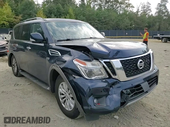 2018 Nissan Armada SV with VIN JN8AY2NC1J9553107, listed as a Copart auction lot 69493074 with 125,054 mi miles and Salvage Title. Bid and sale history available at carsss.com. Image 11.