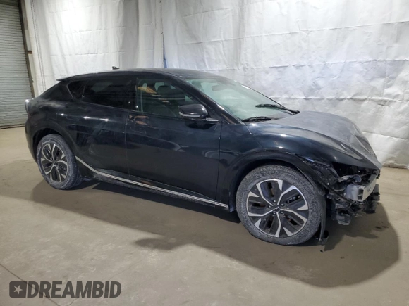 2023 Kia EV6 Wind with VIN KNDC34LA9P5604093, listed as a Copart auction lot 46487755 with 26,682 mi miles and Salvage Title. Bid and sale history available at carsss.com. Image 4.