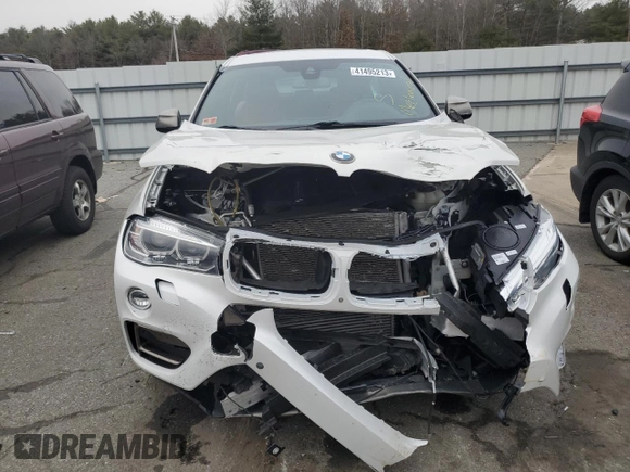 2017 BMW X6 xDrive35i with VIN 5UXKU2C39H0U29047, listed as a Copart auction lot 41495213 with 50,575 mi miles. Bid and sale history available at carsss.com. Image 5.
