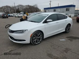 2015 Chrysler 200 S with VIN 1C3CCCBG3FN573037, listed as a Copart auction lot 50873955 with 132,919 mi miles and Salvage Title. Bid and sale history available at DreamBid. Image 1.