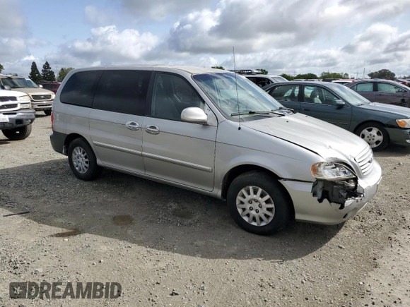 2003 Kia Sedona LX with VIN KNDUP131236474797, listed as a Copart auction lot 50842985 with 190,178 mi miles and Salvage Title. Bid and sale history available at carsss.com. Image 4.