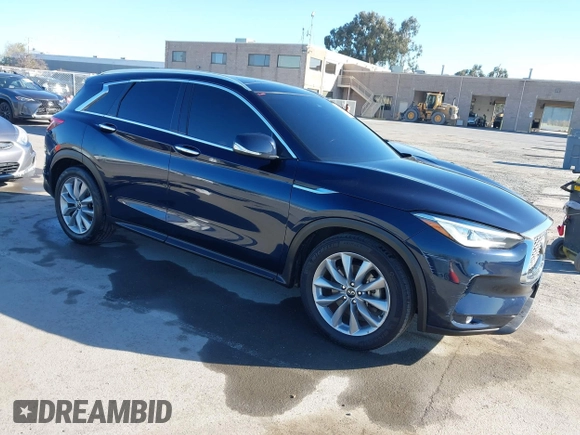 2021 Infiniti QX50 Luxe with VIN 3PCAJ5BB1MF119650, listed as a IAAI auction lot 41856455 with 64,674 mi miles and . Bid and sale history available at DreamBid. Image 1.