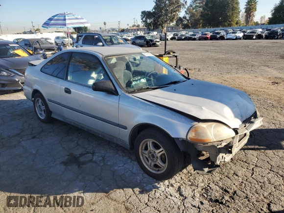 1997 Honda Civic DX with VIN 1HGEJ6125VL011041, listed as a Copart auction lot 83786224 with 208,170 mi miles and Salvage Title. Bid and sale history available at carsss.com. Image 4.