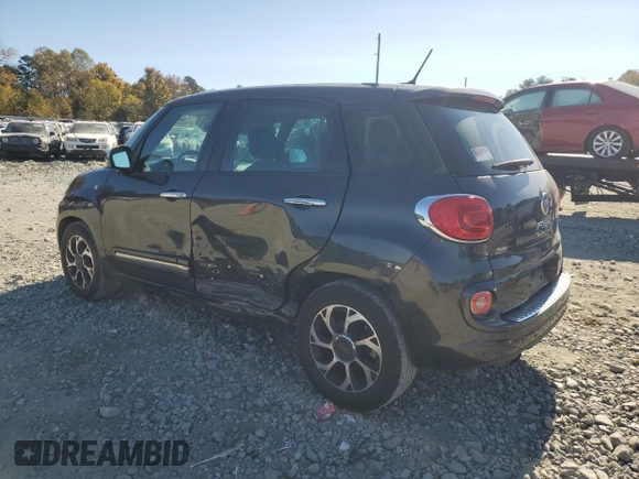 2014 FIAT 500L Lounge with VIN ZFBCFACH6EZ005129, listed as a Copart auction lot 75875394 with 88,813 mi miles and Salvage Title. Bid and sale history available at carsss.com. Image 2.