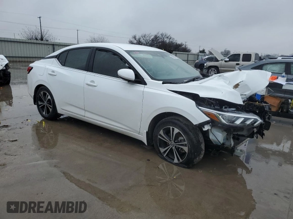 2022 Nissan Sentra SV with VIN 3N1AB8CV2NY268987, listed as a Copart auction lot 87878925 with Not Provided miles and Salvage Title. Bid and sale history available at carsss.com. Image 4.