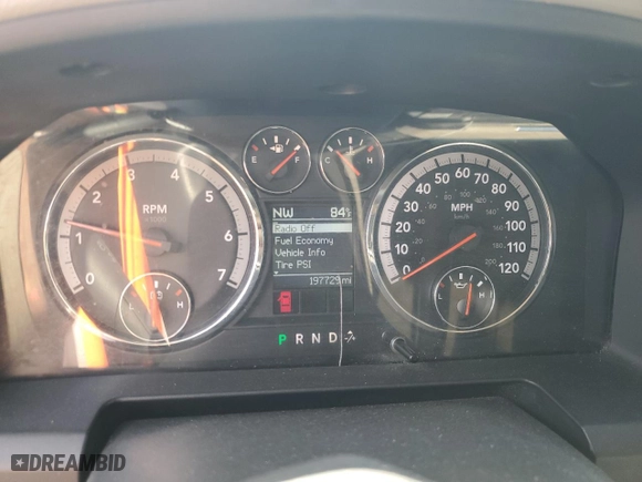 2010 Dodge Ram 1500 Laramie with VIN 1D7RV1GT1AS130525, listed as a Copart auction lot 53506315 with 197,729 mi miles and Clean Title. Bid and sale history available at carsss.com. Image 9.