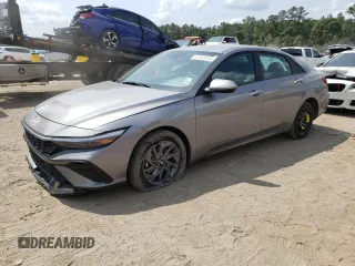 2024 Hyundai Elantra SEL with VIN KMHLM4DG4RU846021, listed as a Copart auction lot 57592845 with 8,980 mi miles and Salvage title. Bid and sale history available at DreamBid. Image 1.