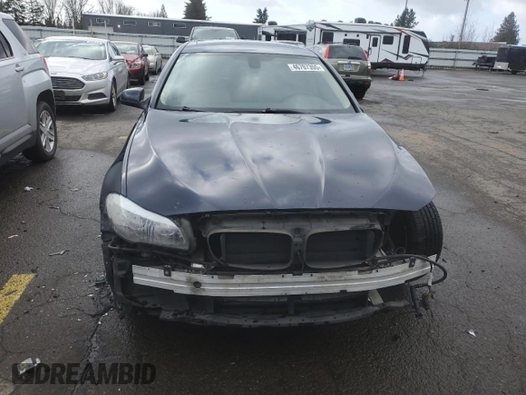 2013 BMW 5 Series 535i with VIN WBAFR7C5XDC820006, listed as a Copart auction lot 46707355 with 126,924 mi miles and Salvage Title. Bid and sale history available at DreamBid. Image 5.