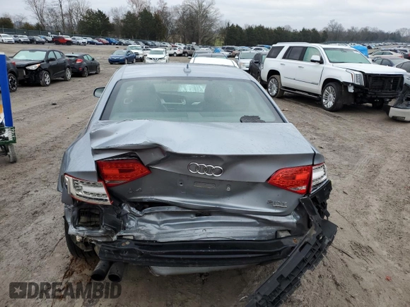 2010 Audi A4 2.0T Prestige with VIN WAUKFAFL7AN040723, listed as a Copart auction lot 61981964 with 0 mi miles and Salvage Title. Bid and sale history available at carsss.com. Image 6.