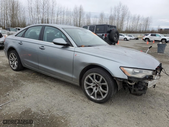 2012 Audi A6 3.0T Premium Plus with VIN WAUGGAFC5CN151518, listed as a Copart auction lot 45569415 with 119614 miles and Salvage Title. Bid and sale history available at carsss.com. Image 4.