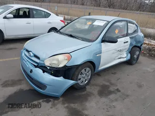 2007 Hyundai Accent GS with VIN KMHCM36CX7U006584, listed as a IAAI auction lot 41801452 with 1 mi miles. Bid and sale history available at carsss.com. Image 17.