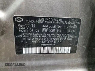 2014 Hyundai Elantra SE с VIN 5NPDH4AE2EH541167, выставлен на аукционе Copart как лот 59914355 с пробегом 89 817 миль миль и Чистый • Clean title. История ставок и продаж доступна на DreamBid. Изображение 12.