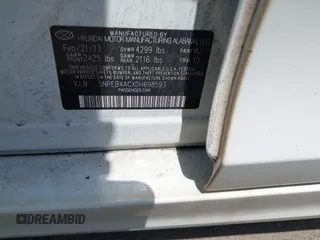 2013 Hyundai Sonata GLS z VIN 5NPEB4ACXDH698593, wystawiony jako IAAI lot #42273055 z przebiegiem 198 516 mil mil oraz . Historia ofert i sprzedaży dostępna na DreamBid. Obrazek 9.