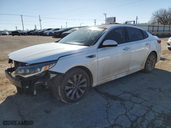 2016 Kia Optima EX with VIN 5XXGU4L33GG091144, listed as a Copart auction lot 43603885 with 132,522 mi miles and Salvage Title. Bid and sale history available at carsss.com. Image 1.