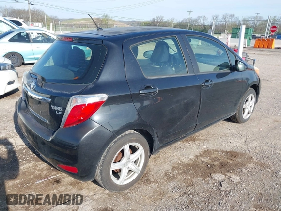 2013 Toyota Yaris L with VIN JTDKTUD35DD548148, listed as a IAAI auction lot 41939847 with 336,231 mi miles. Bid and sale history available at carsss.com. Image 4.