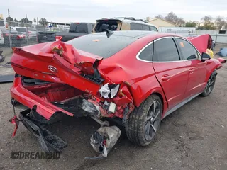 2021 Hyundai Sonata SEL Plus with VIN 5NPEJ4J20MH087577, listed as a IAAI auction lot 41090040 with Not Provided miles and . Bid and sale history available at DreamBid. Image 4.