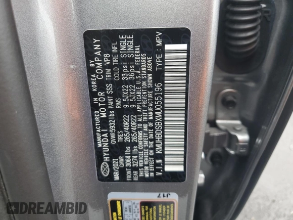 2021 Genesis GV80 с VIN KMUHBDSBXMU055196, выставлен на аукционе Copart как лот 58889535 с пробегом 44 823 миль миль и Списание • Salvage title. История ставок и продаж доступна на DreamBid. Изображение 13.