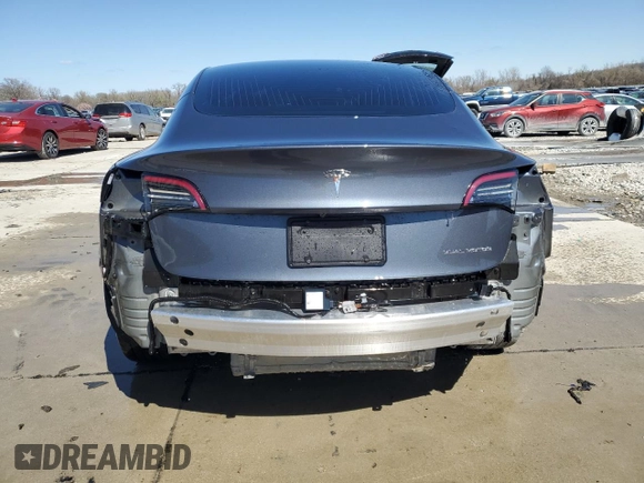 2020 Tesla Model 3 Long Range with VIN 5YJ3E1EBXLF668795, listed as a Copart auction lot 49913515 with 82,962 mi miles and Salvage Title. Bid and sale history available at DreamBid. Image 6.