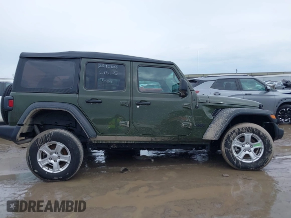 2023 Jeep Wrangler Sport with VIN 1C4HJXDG4PW541155, listed as a IAAI auction lot 41651222 with 30,283 mi miles and . Bid and sale history available at DreamBid. Image 13.