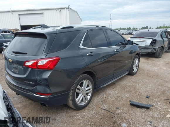2018 Chevrolet Equinox Premier with VIN 2GNAXWEX5J6202082, listed as a IAAI auction lot 40008794 with 110,735 mi miles and . Bid and sale history available at carsss.com. Image 4.