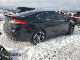 2019 Ford Fusion Titanium with VIN 3FA6P0K97KR245906, listed as a Copart auction lot 83069164 with 0 mi miles and Clean Title. Bid and sale history available at carsss.com. Image 3.