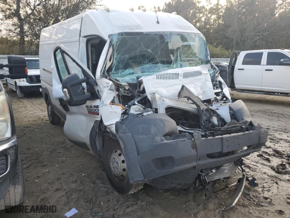 2021 Ram ProMaster Cargo Van with VIN 3C6LRVDG3ME522617, listed as a Copart auction lot 84899754 with 0 mi miles and Salvage Title. Bid and sale history available at carsss.com. Image 4.