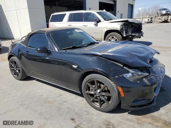 2016 Mazda MX-5 Miata Club with VIN JM1NDAC71G0107142, listed as a Copart auction lot 47666615 with 90,033 mi miles and Salvage Title. Bid and sale history available at carsss.com. Image 4.