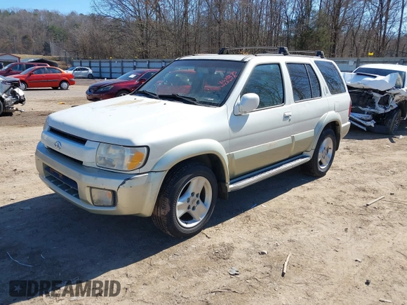 2002 Infiniti QX4 with VIN JNRDR09X82W210434, listed as a IAAI auction lot 41638875 with 230,765 mi miles and . Bid and sale history available at DreamBid. Image 2.