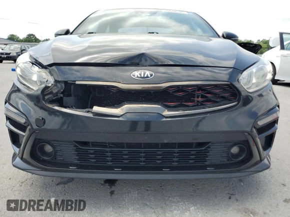 2021 Kia Forte GT-Line with VIN 3KPF34AD0ME286083, listed as a Copart auction lot 55044545 with 211,882 mi miles and Salvage title. Bid and sale history available at DreamBid. Image 5.