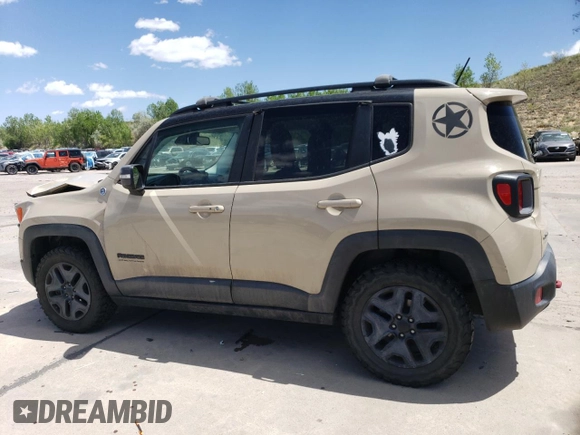 2017 Jeep Renegade Trailhawk with VIN ZACCJBCBXHPE97129, listed as a Copart auction lot 57259825 with 71,380 mi miles and Non repairable. Bid and sale history available at DreamBid. Image 2.