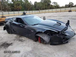 2019 Chevrolet Corvette Z06 2LZ with VIN 1G1YS2D69K5600067, listed as a Copart auction lot 86349484 with 58,295 mi miles and Salvage Title. Bid and sale history available at carsss.com. Image 4.