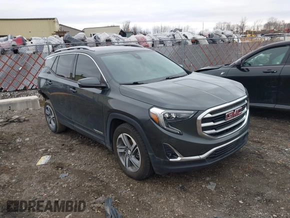 2020 GMC Terrain SLT with VIN 3GKALVEVXLL172044, listed as a IAAI auction lot 41868790 with 65,496 mi miles. Bid and sale history available at carsss.com. Image 1.