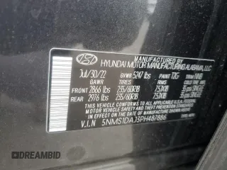 2023 Hyundai Santa Fe SE с VIN 5NMS1DAJ3PH487886, выставлен на аукционе Copart как лот 57844625 с пробегом 47 355 миль миль и Списание • Salvage title. История ставок и продаж доступна на DreamBid. Изображение 13.