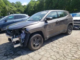 2019 Jeep Compass Sport z VIN 3C4NJCABXKT850986, wystawiony jako Copart lot #60937755 z przebiegiem 62 794 mil mil oraz Szkoda całkowita • Salvage title. Historia ofert i sprzedaży dostępna na DreamBid. Obrazek 1.