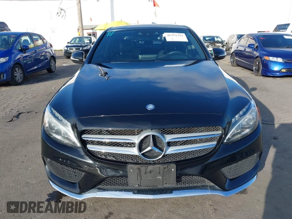 2015 Mercedes-Benz C-Class C 400 with VIN 55SWF6GB8FU009637, listed as a IAAI auction lot 41371322 with 77,248 mi miles. Bid and sale history available at carsss.com. Image 13.