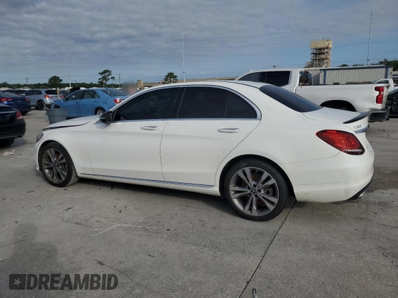 2019 Mercedes-Benz C 300 with VIN 55SWF8DB9KU289367, listed as a Copart auction lot 56539955 with 72,235 mi miles and Salvage title. Bid and sale history available at DreamBid. Image 2.