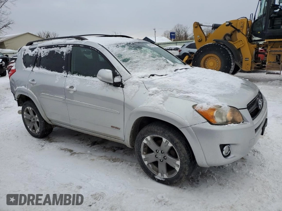 2011 Toyota RAV4 Sport with VIN JTMRK4DV7B5101508, listed as a Copart auction lot 44310925 with 129,893 mi miles and Salvage Title. Bid and sale history available at carsss.com. Image 4.