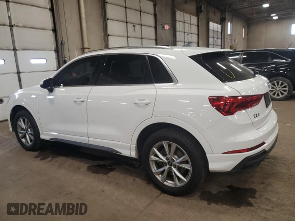 2023 Audi Q3 S line Premium z VIN WA1DECF36P1090324, wystawiony jako Copart lot #45025995 z przebiegiem 28 052 mil mil oraz Nie do naprawy. Historia ofert i sprzedaży dostępna na DreamBid. Obrazek 2.