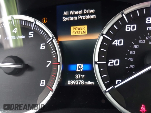 2019 Acura MDX Sport Hybrid w/Advance Pkg with VIN 5J8YD7H77KL000596, listed as a IAAI auction lot 41540974 with 89,378 mi miles. Bid and sale history available at carsss.com. Image 15.