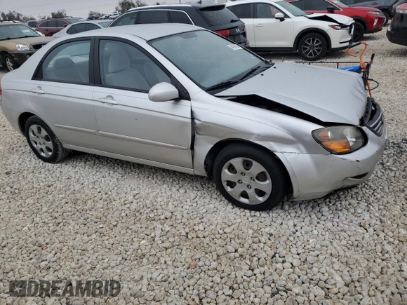 2009 Kia Spectra SX with VIN KNAFE221195656606, listed as a Copart auction lot 84694524 with Not Provided miles and Salvage Title. Bid and sale history available at carsss.com. Image 4.